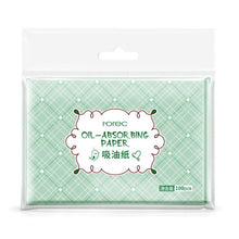 Load image into Gallery viewer, 100pcs Face Oil Blotting Paper Green Tea Matting Face Wipes Facial Cleanser Oil Control Shrink Pore Face Cleaning Tool
