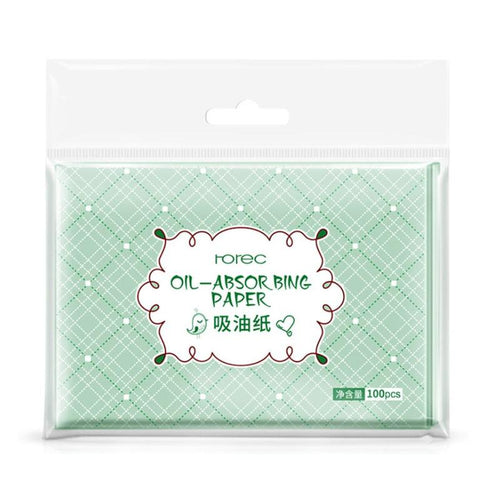 100pcs Face Oil Blotting Paper Green Tea Matting Face Wipes Facial Cleanser Oil Control Shrink Pore Face Cleaning Tool